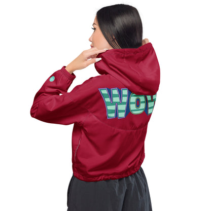 Pilates Hot-T's Stylish Women’s cropped Windbreaker 'WOW'