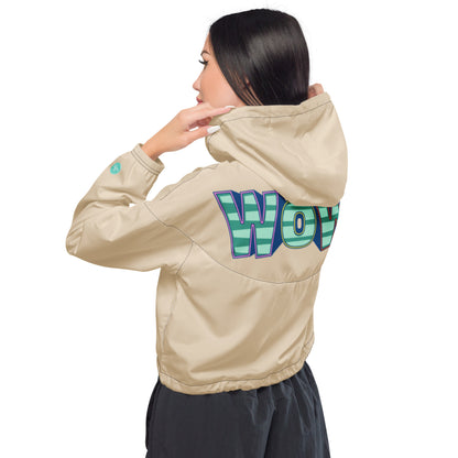 Pilates Hot-T's Stylish Women’s cropped Windbreaker 'WOW'