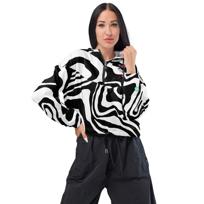 Pilates Hot-T's Stylish Women’s cropped Windbreaker