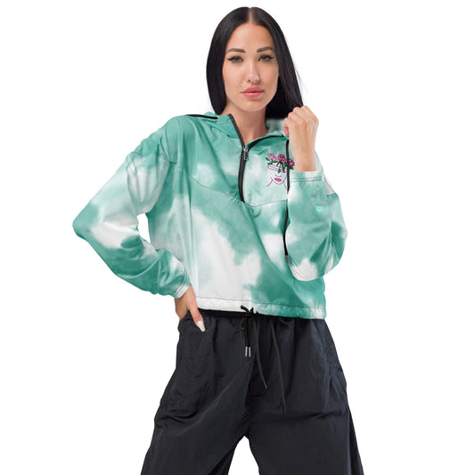 Pilates Hot-T's Stylish Women’s cropped Windbreaker 'WOW'