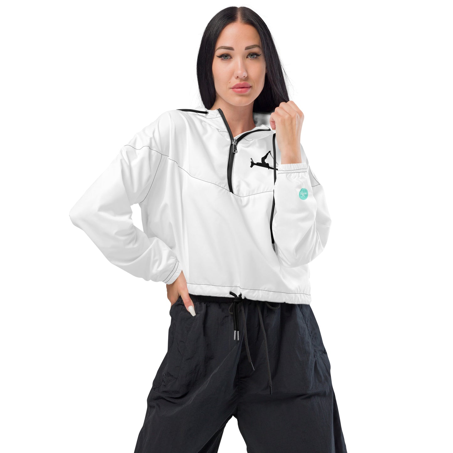 Pilates Hot-T's Stylish Women’s cropped Windbreaker 'WOW'