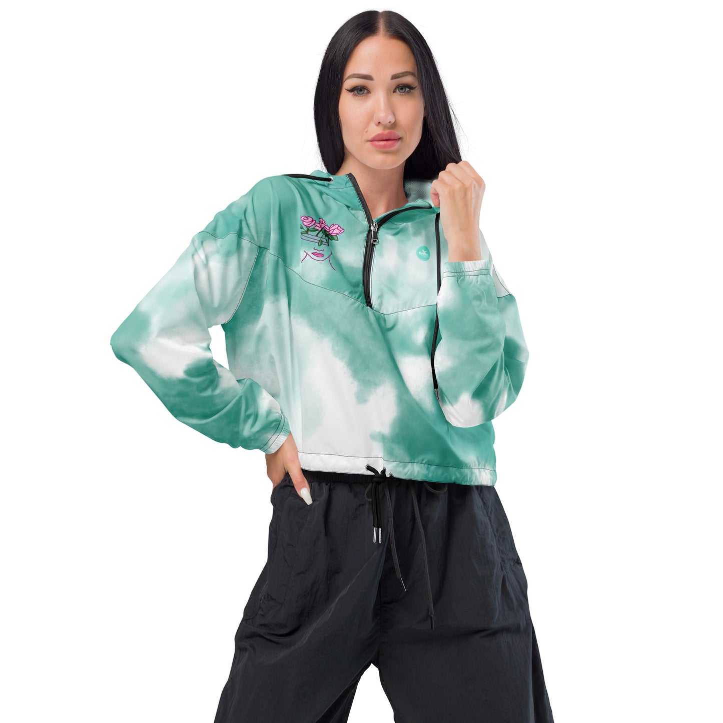 Pilates Hot-T's Women’s cropped Windbreaker 'SQUATS'