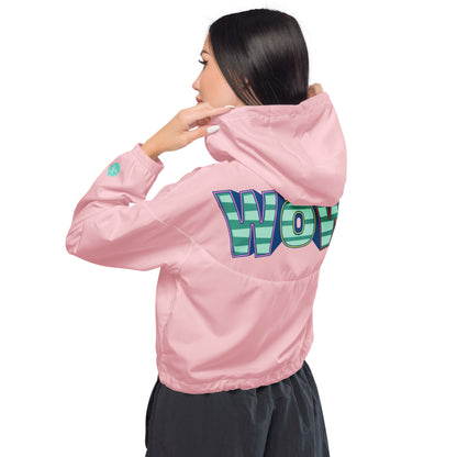 Pilates Hot-T's Stylish Women’s cropped Windbreaker 'WOW'