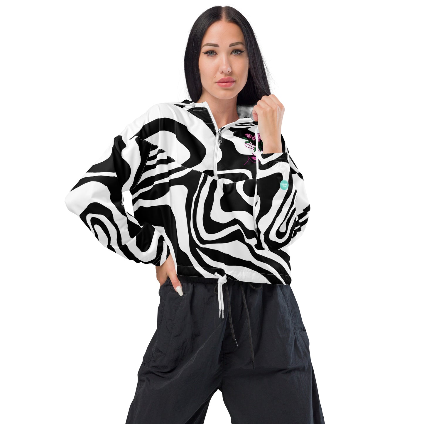 Pilates Hot-T's Stylish Women’s cropped Windbreaker