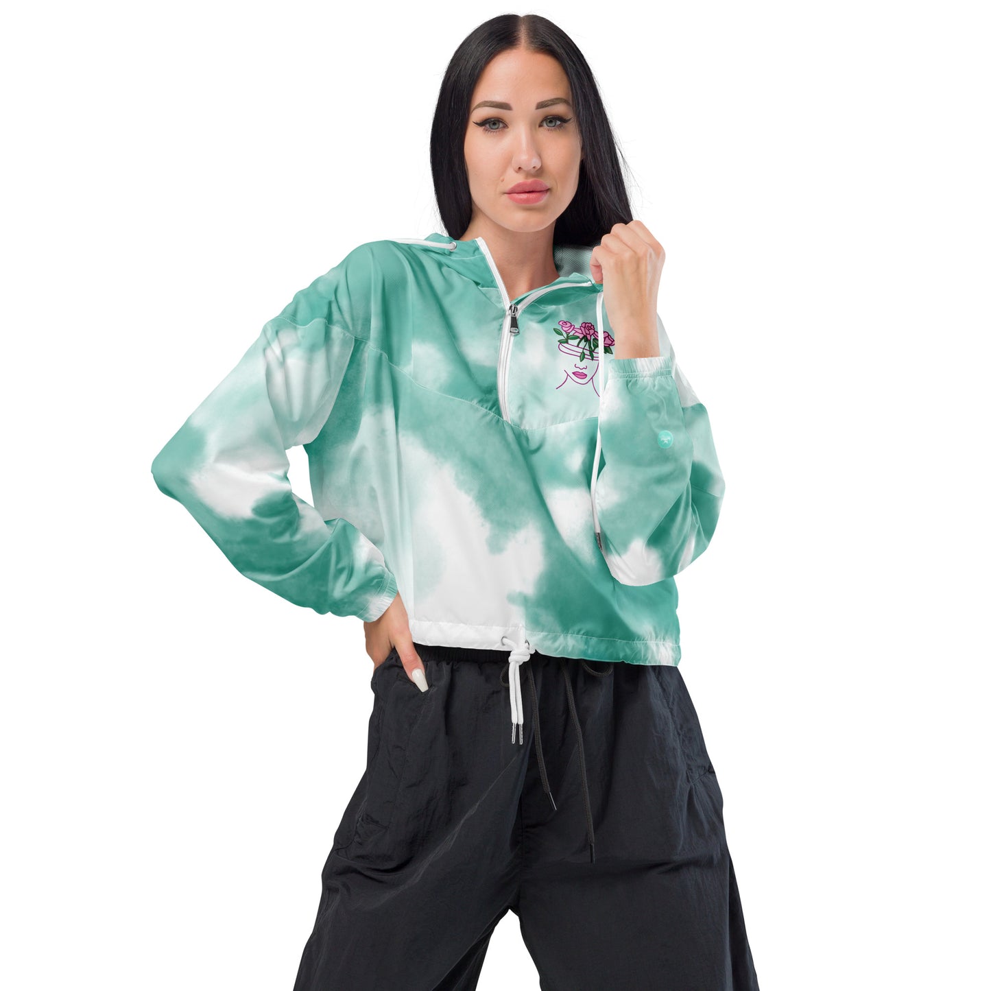 Pilates Hot-T's Stylish Women’s cropped Windbreaker 'WOW'