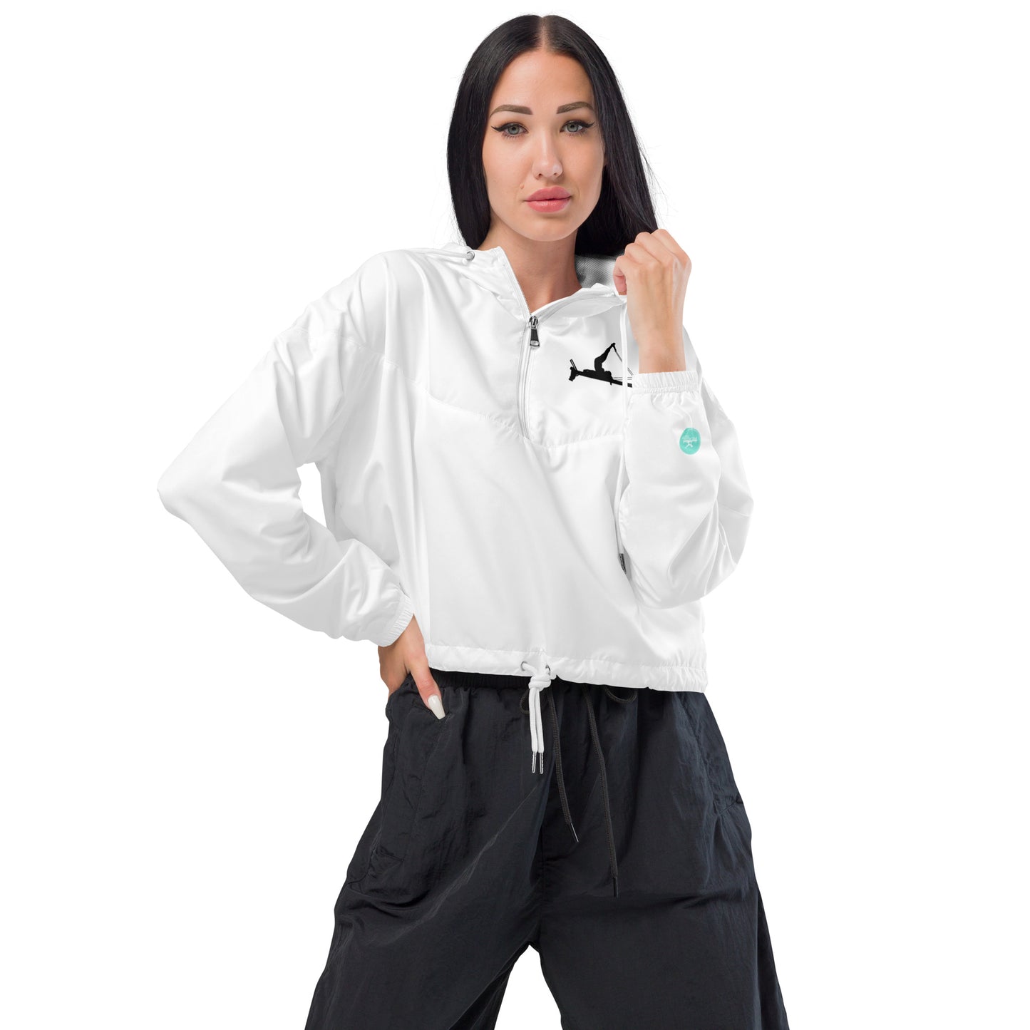 Pilates Hot-T's Stylish Women’s cropped Windbreaker 'WOW'