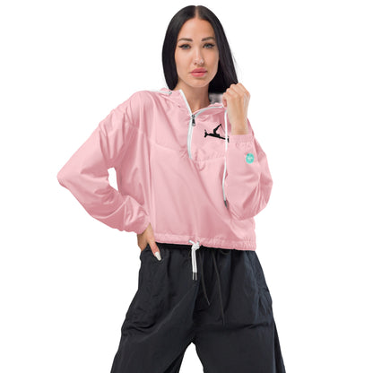 Pilates Hot-T's Stylish Women’s cropped Windbreaker 'WOW'