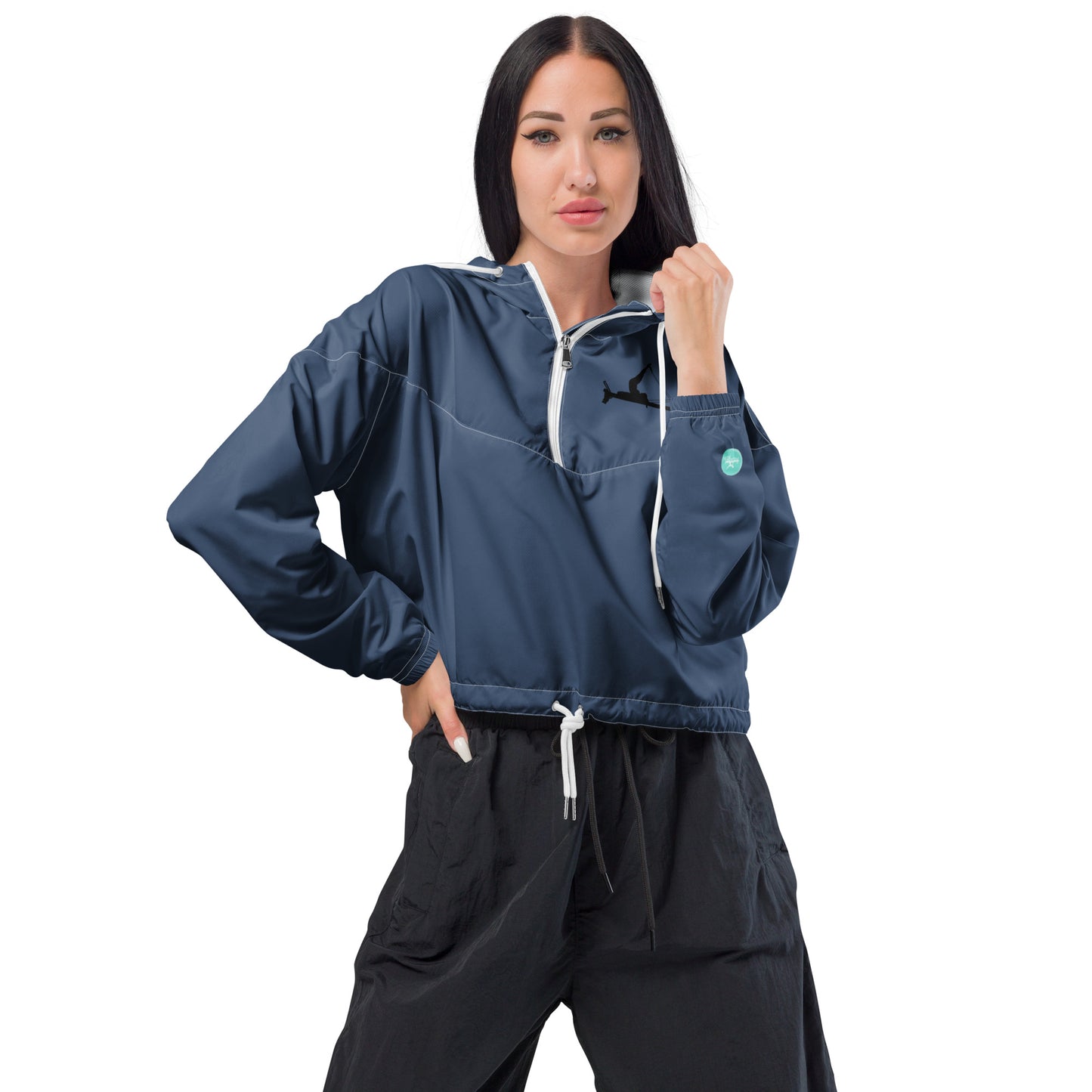 Pilates Hot-T's Stylish Women’s cropped Windbreaker 'WOW'