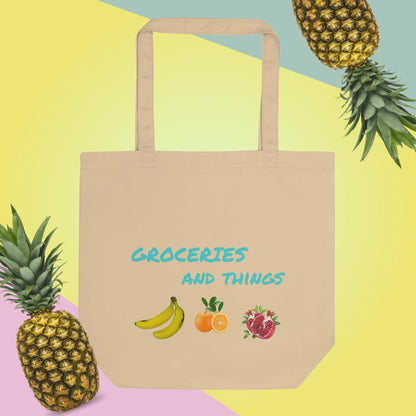 Pilates Hot-T's Eco Tote Grocery Bag Groceries and Things